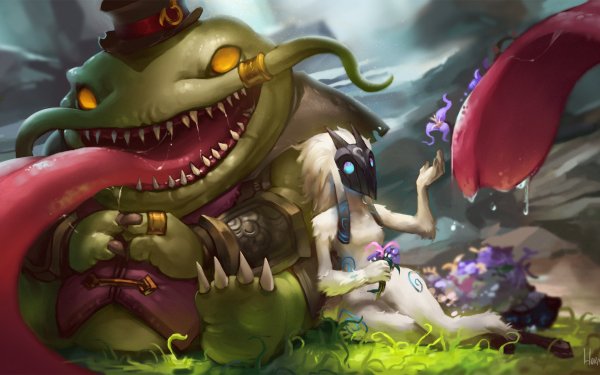 Video Game League Of Legends Kindred Tahm Kench HD Wallpaper | Background Image
