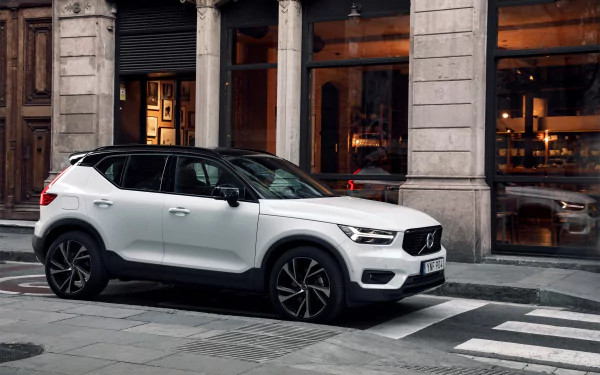 SUV white car Volvo car vehicle Volvo XC40 HD Desktop Wallpaper | Background Image