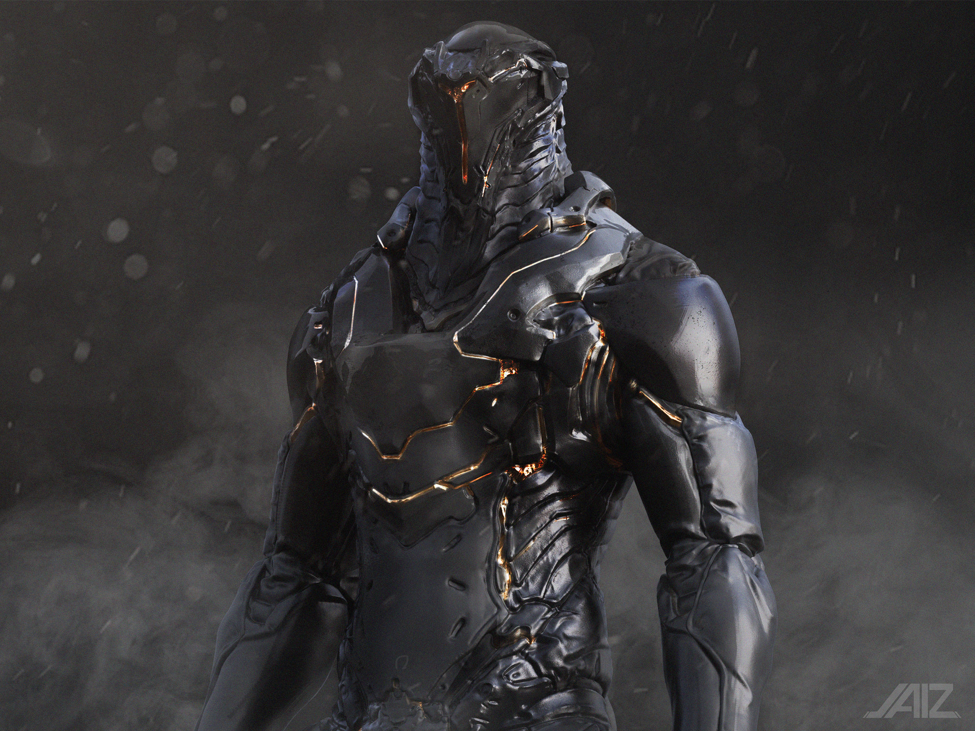 Download Sci Fi Warrior HD Wallpaper by YeongJin Jeon