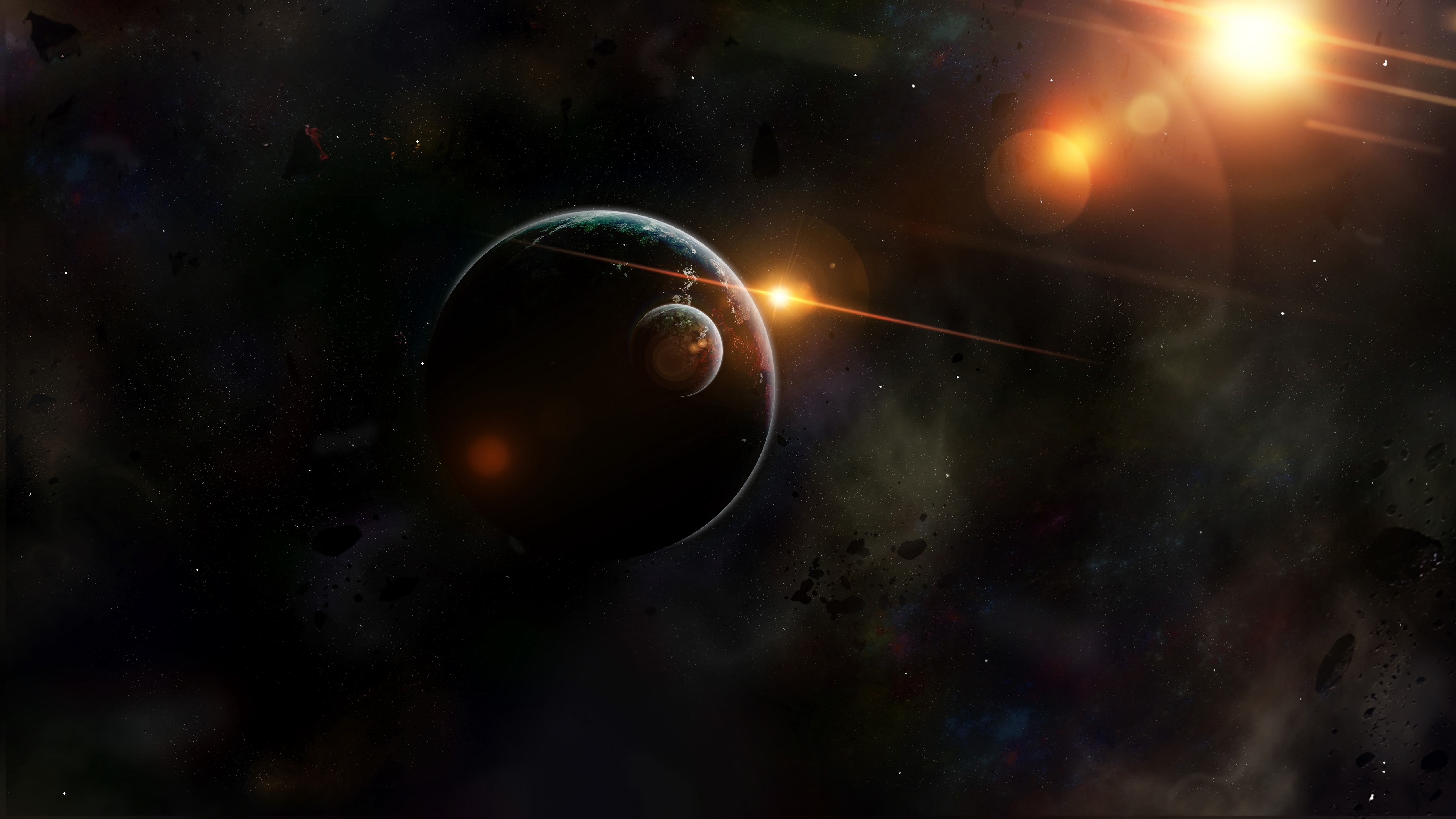 Download Space Sci Fi Planet 4k Ultra HD Wallpaper by Arystah