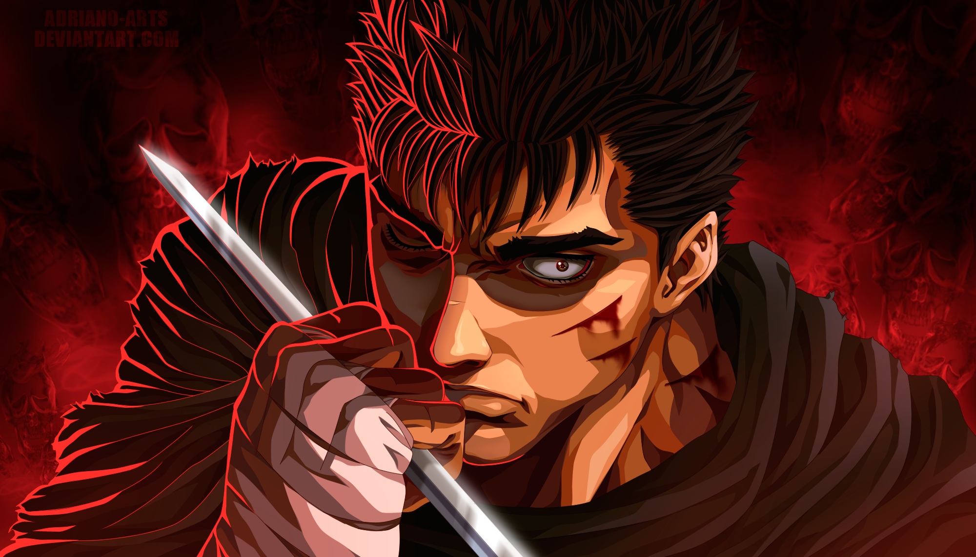 Guts (Berserk) HD Wallpaper | Background Image | 2000x1142