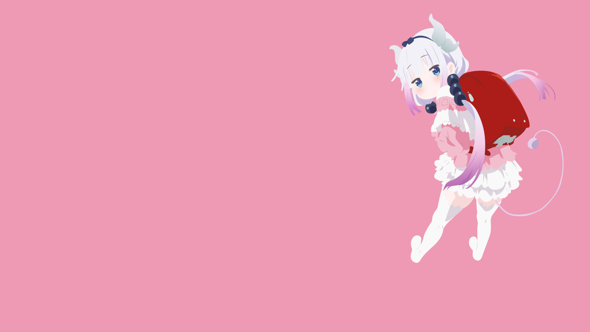 Download Kanna Kamui Anime Miss Kobayashi's Dragon Maid 4k Ultra HD Wallpaper by Thomas V. Kristiansen