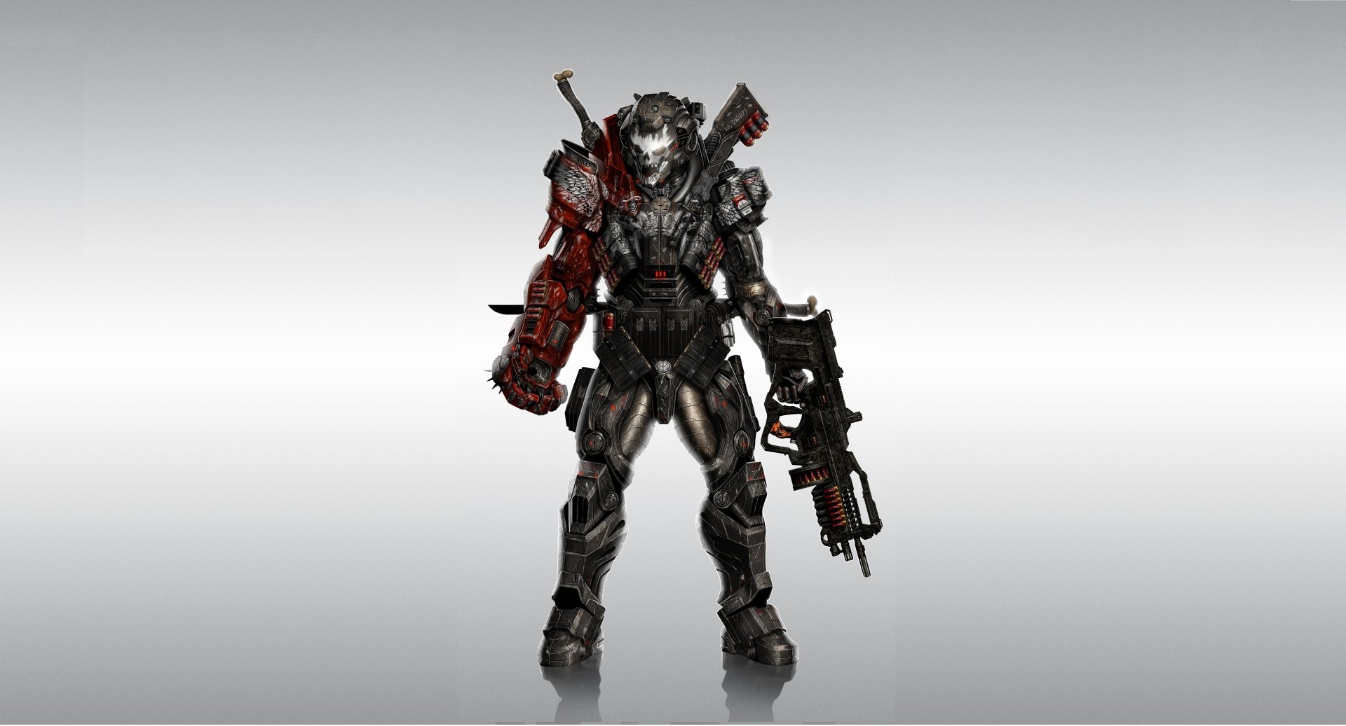 Download Weapon Armor Sci Fi Warrior 4k Ultra HD Wallpaper | 7712x4167 ...