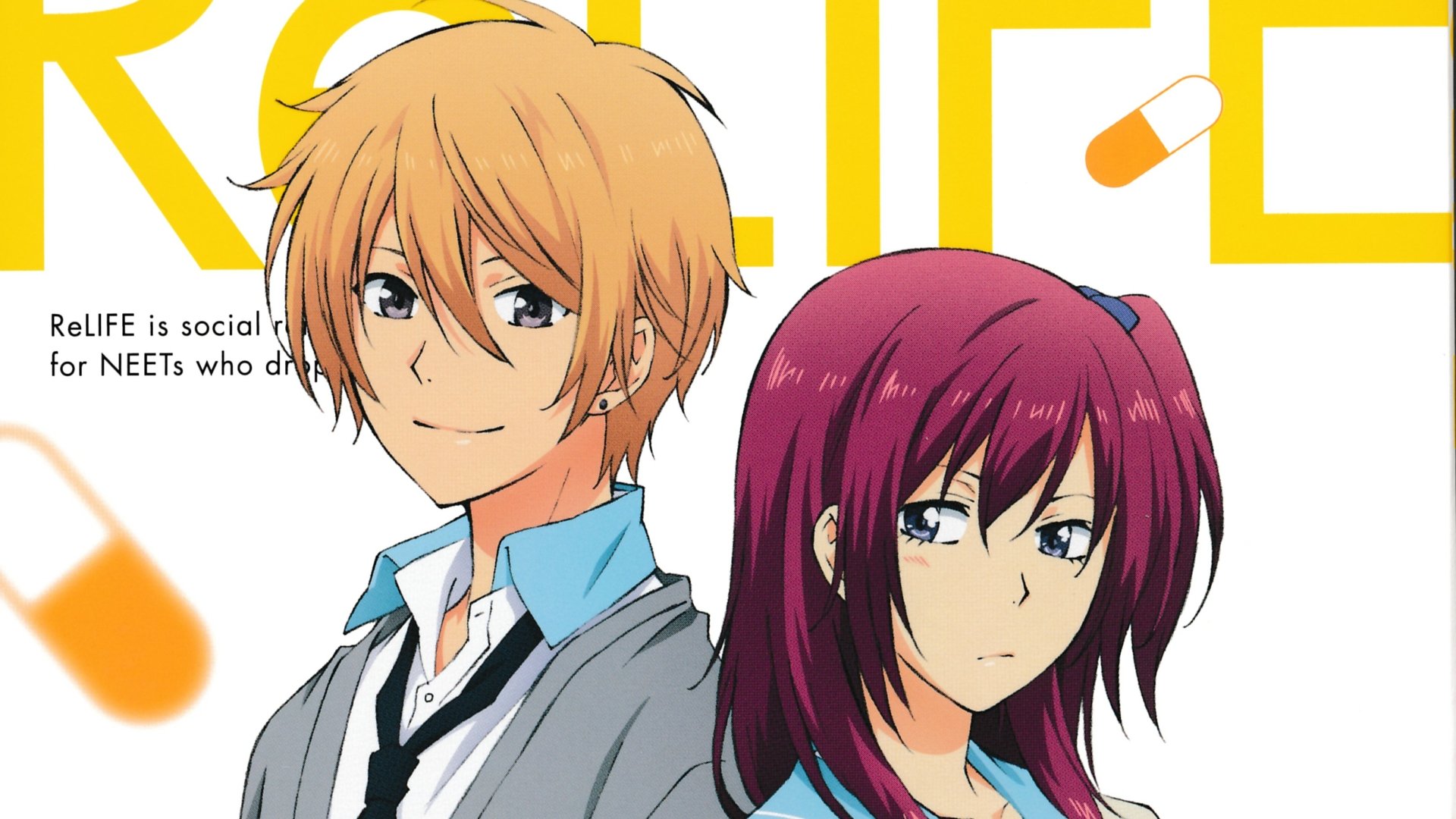 Download Kazuomi Ooga Rena Kariu Anime ReLIFE HD Wallpaper