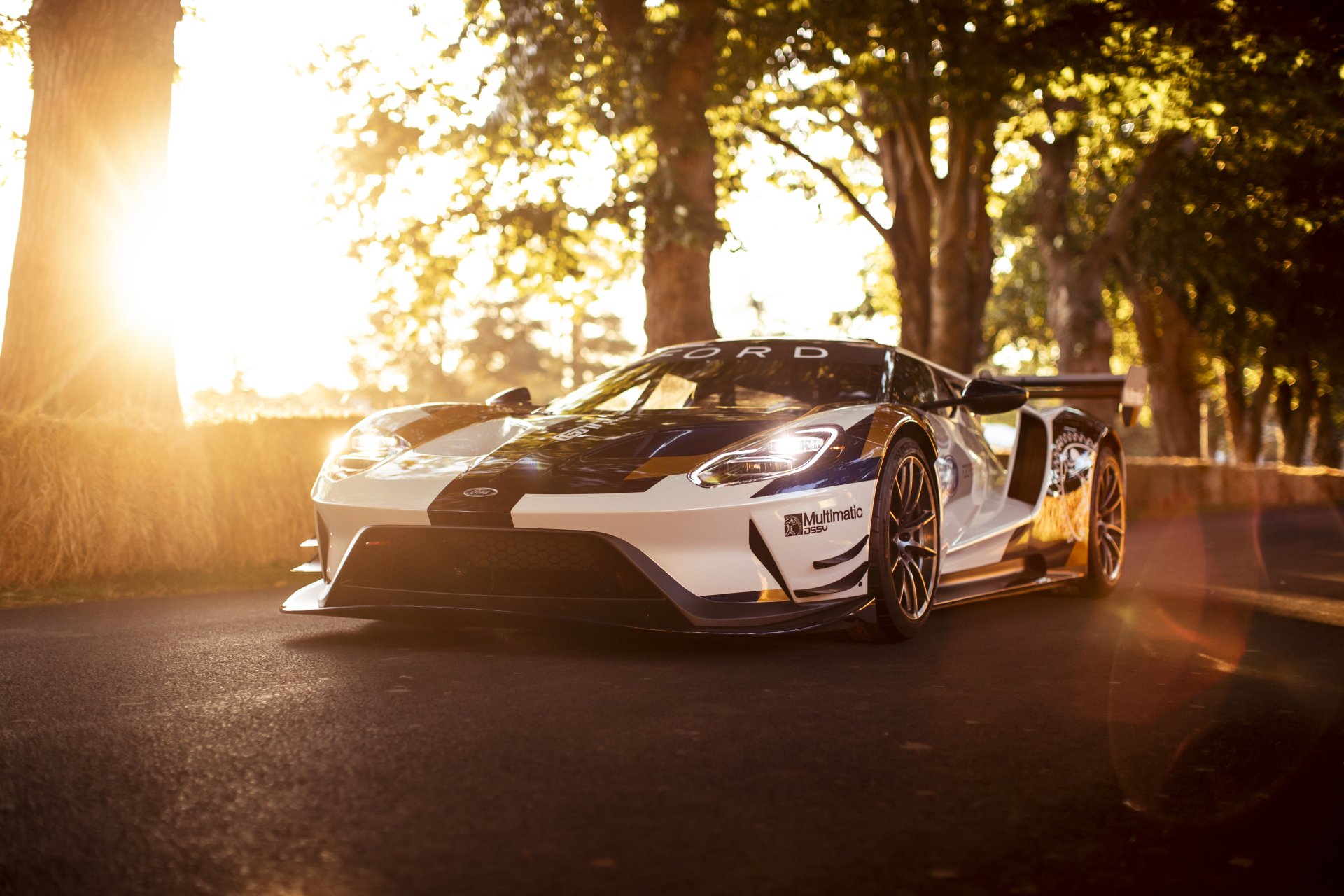 Download Race Car White Car Car Ford Ford GT Vehicle Ford GT Mk II 4k Ultra HD Wallpaper