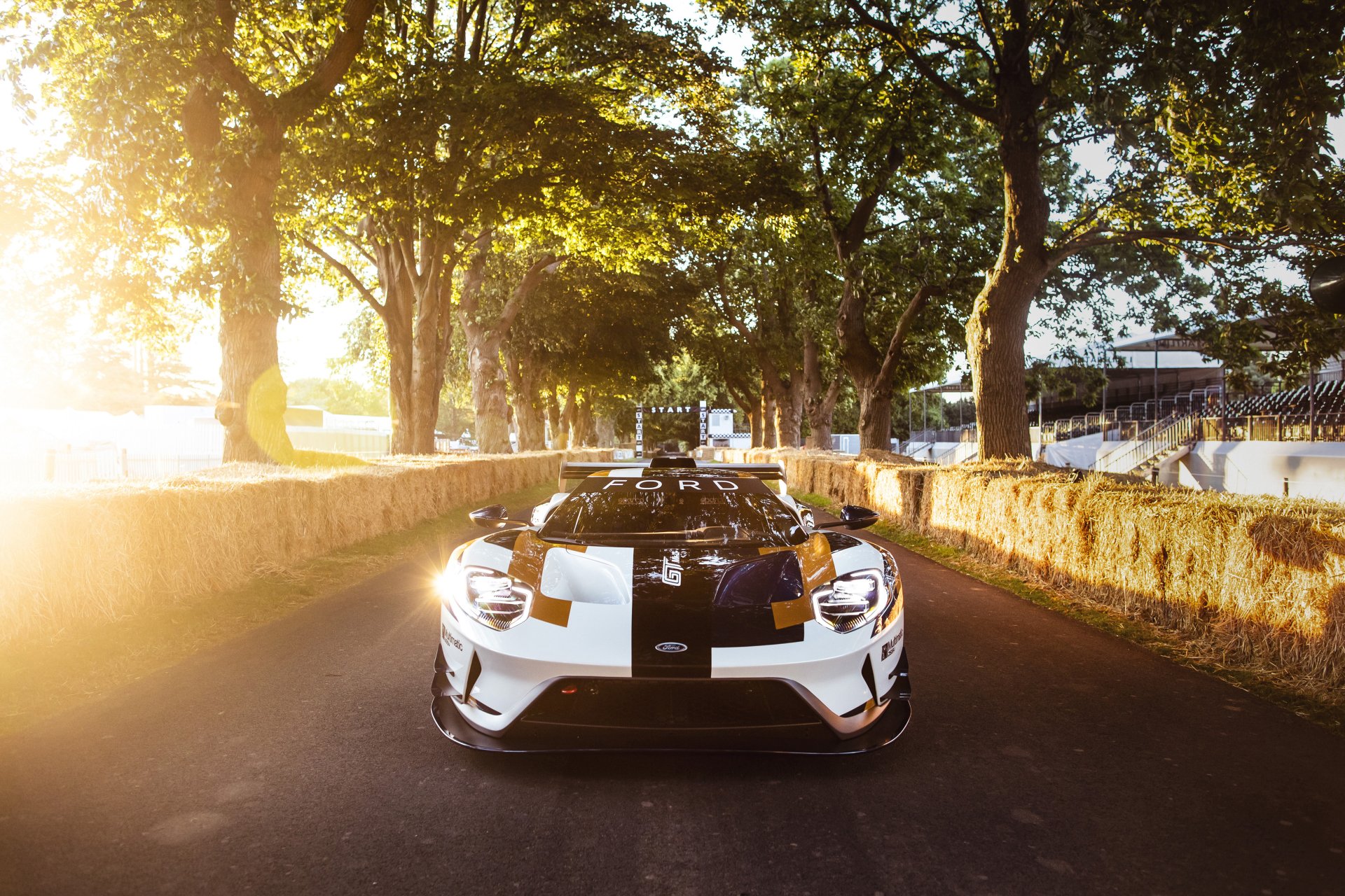 Download Race Car White Car Car Ford Ford GT Vehicle Ford GT Mk II 4k Ultra HD Wallpaper