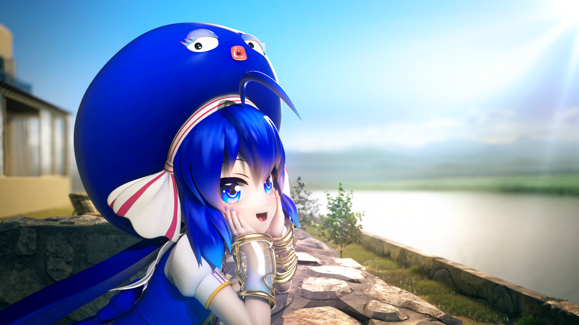 Download Otomachi Una Anime Vocaloid HD Wallpaper