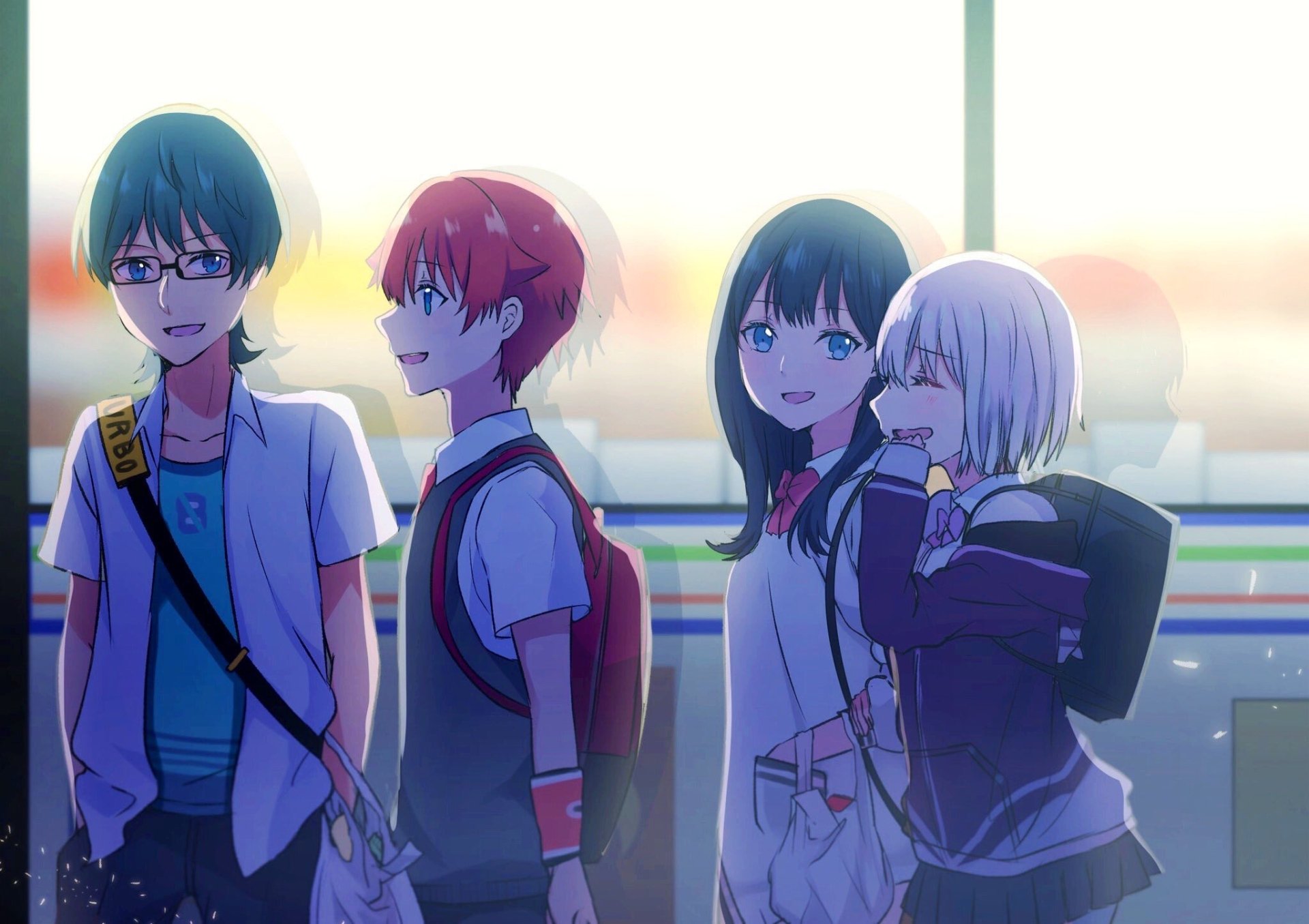 Download Akane Shinjou Shō Utsumi Rikka Takarada Yuta Hibiki Anime SSSS.Gridman HD Wallpaper by こむぎ