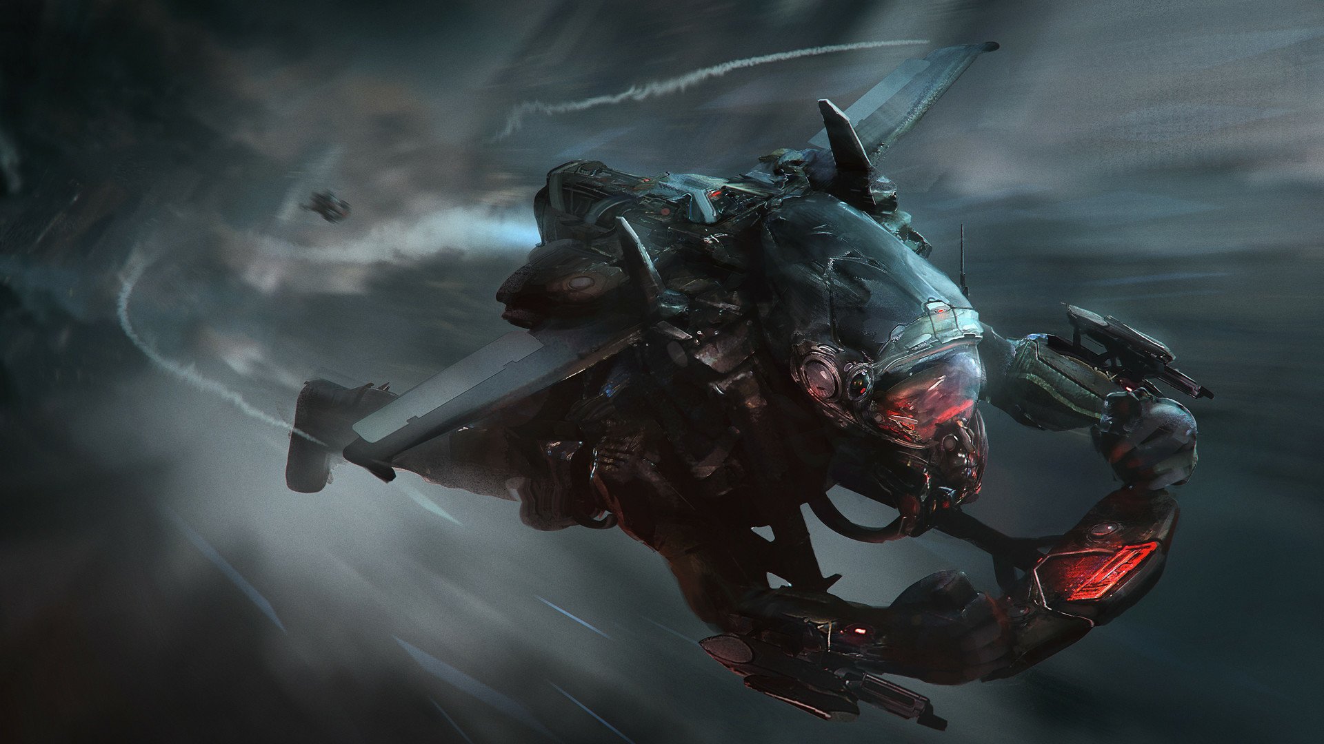 Download Jetpack Suit Sci Fi Men HD Wallpaper by Arnaud Kleindienst