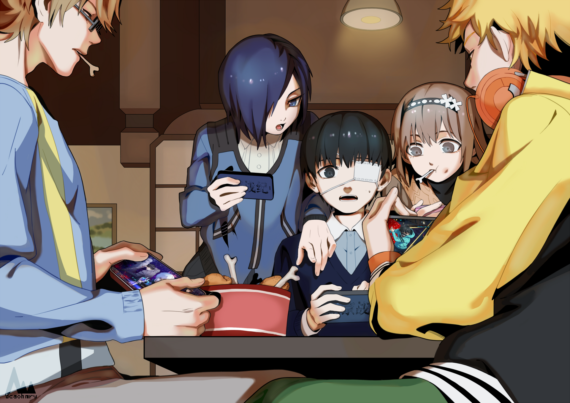 Download Hinami Fueguchi Nishiki Nishio Hideyoshi Nagachika Touka Kirishima Ken Kaneki Anime Tokyo Ghoul HD Wallpaper by caohmry