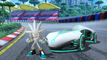 Silver the Hedgehog video game Team Sonic Racing HD Desktop Wallpaper | Background Image