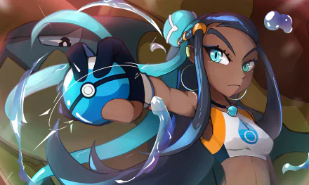 Nessa (Pokémon) video game Pokémon: Sword and Shield HD Desktop Wallpaper | Background Image