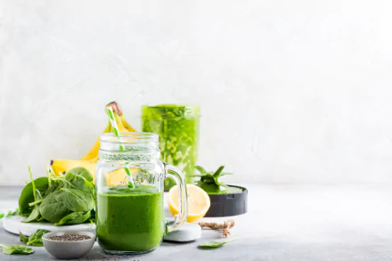 straw still life drink spinach banana food smoothie HD Desktop Wallpaper | Background Image