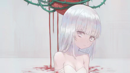 white hair Anime Original HD Desktop Wallpaper | Background Image