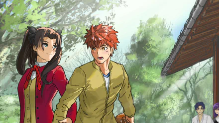 Sakura Matou Shinji Matou Rin Tohsaka Shirou Emiya Anime Fate/Stay Night HD Desktop Wallpaper | Background Image