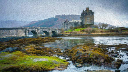  Eilean Donan Castle, Loch Duich - Oil on Canvas