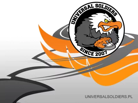 HD PC desktop wallpaper featuring the US Universal Soldiers logo with an eagle clutching a grenade, themed around the Counter Strike video game series.