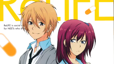 Kazuomi Ooga Rena Kariu Anime ReLIFE HD Desktop Wallpaper | Background Image