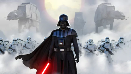 AT-AT Walker stormtrooper lightsaber Darth Vader Sci Fi Star Wars HD Desktop Wallpaper | Background Image