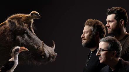 Timon (The Lion King) Pumbaa (The Lion King) Zazu (The Lion King) John Oliver Seth Rogen Billy Eichner movie The Lion King (2019) HD Desktop Wallpaper | Background Image