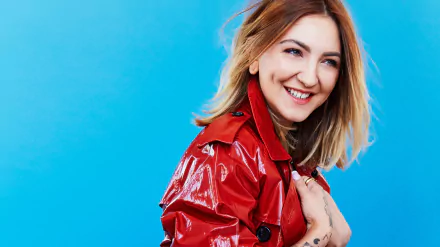 smile blonde American singer music Julia Michaels HD Desktop Wallpaper | Background Image