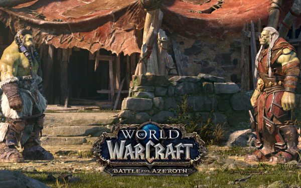 Thrall (World Of Warcraft) Varok Saurfang video game World of Warcraft: Battle for Azeroth HD Desktop Wallpaper | Background Image