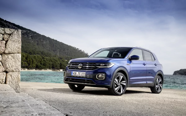 SUV car Volkswagen vehicle Volkswagen T-Cross HD Desktop Wallpaper | Background Image