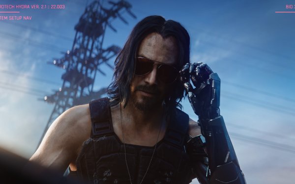 Videojuego Cyberpunk 2077 Ciberpunk Johnny Silverhand Keanu Reeves Fondo de pantalla HD | Fondo de Escritorio