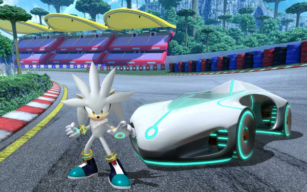 Silver the Hedgehog video game Team Sonic Racing HD Desktop Wallpaper | Background Image