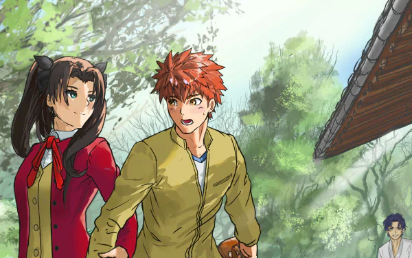 Sakura Matou Shinji Matou Rin Tohsaka Shirou Emiya Anime Fate/Stay Night HD Desktop Wallpaper | Background Image