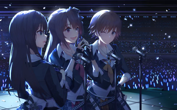 Uzuki Shimamura Rin Shibuya Mio Honda Anime THE iDOLM@STER: Cinderella Girls Starlight Stage HD Desktop Wallpaper | Background Image