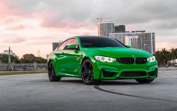 Vehicles BMW M4 BMW Car Green Car HD Wallpaper | Background Image