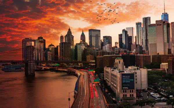  Sunset over Manhattan