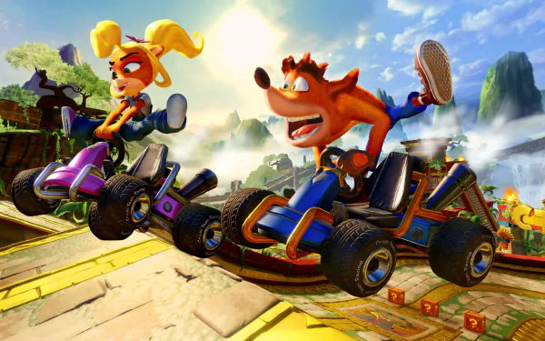 video game Crash Team Racing HD Desktop Wallpaper | Background Image