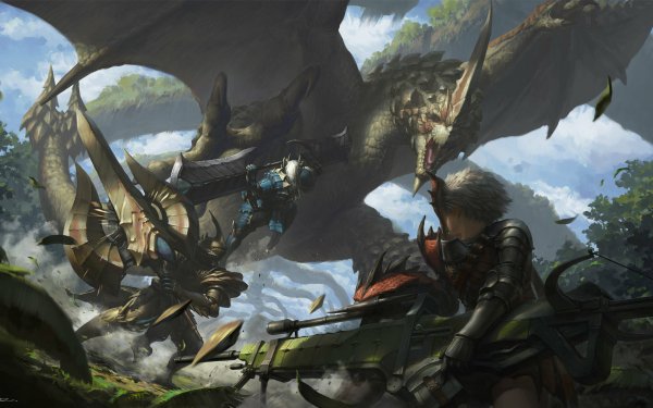 Video Game Monster Hunter Dragon HD Wallpaper | Background Image