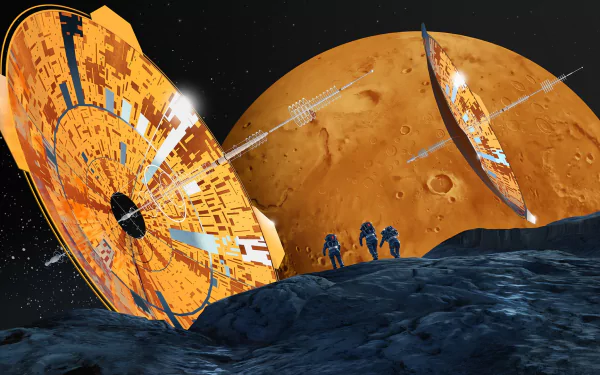 antenna planet Sci Fi astronaut HD Desktop Wallpaper | Background Image