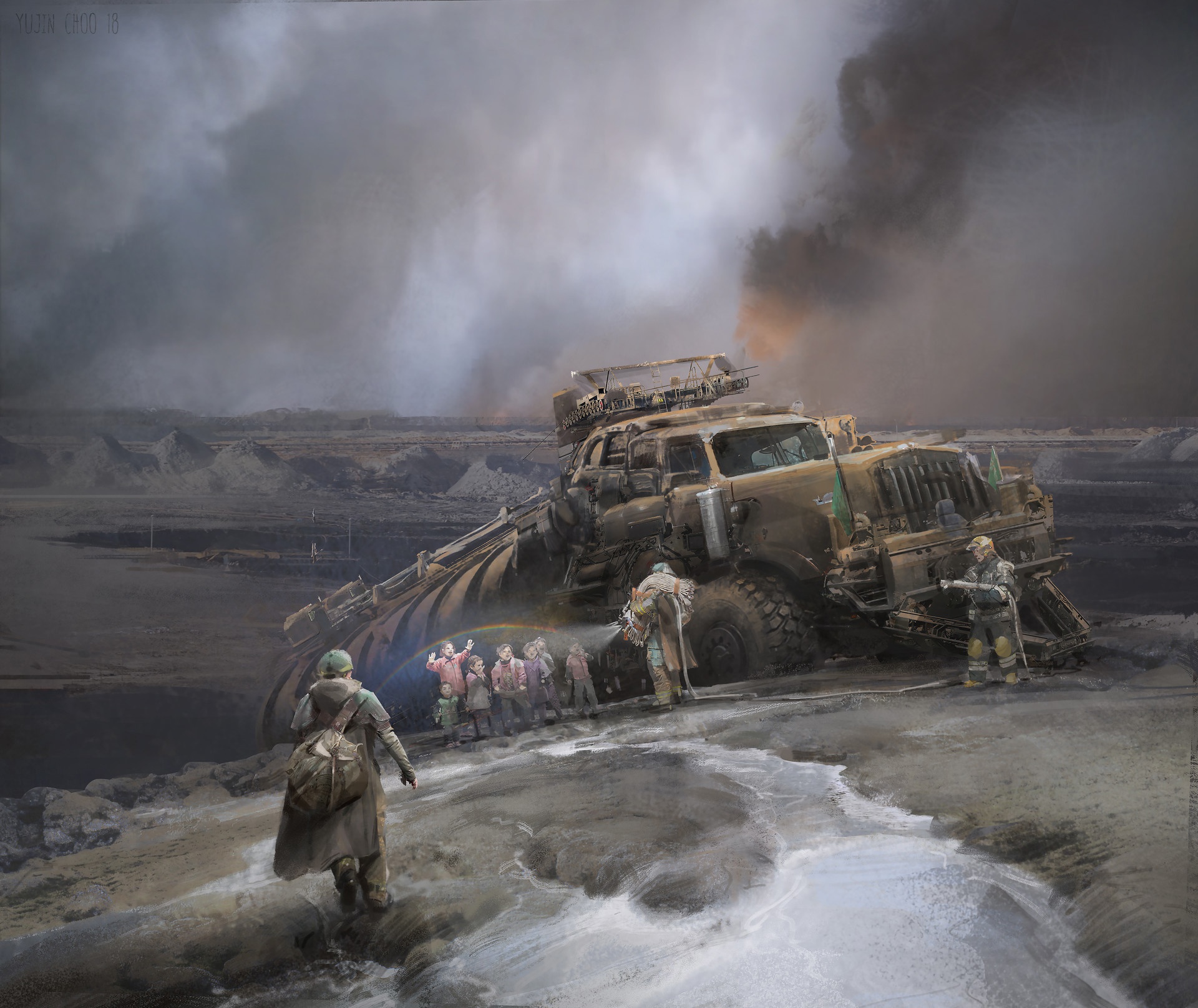 Download Desert Child Sci Fi Vehicle HD Wallpaper by Yujin Choo