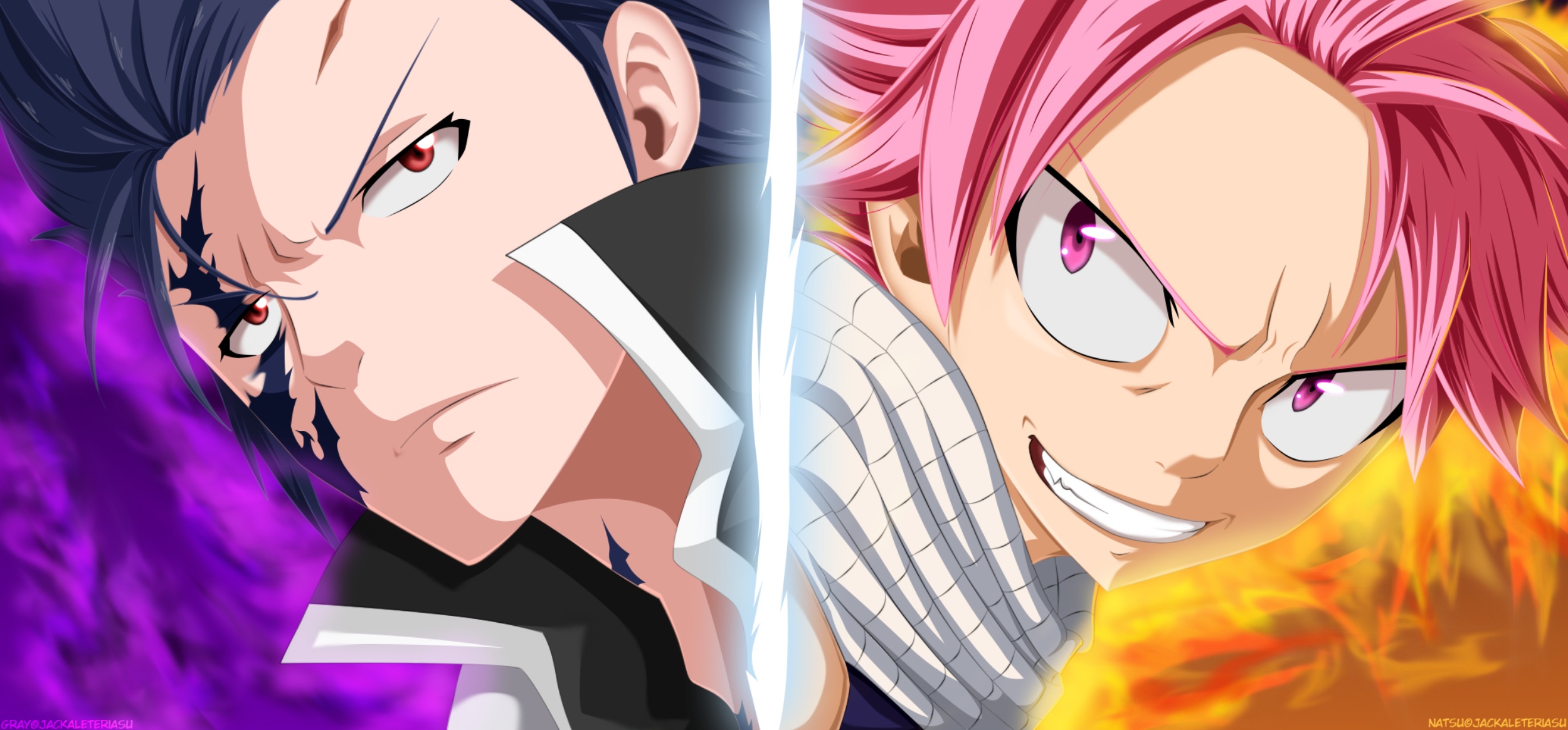 natsu vs grey