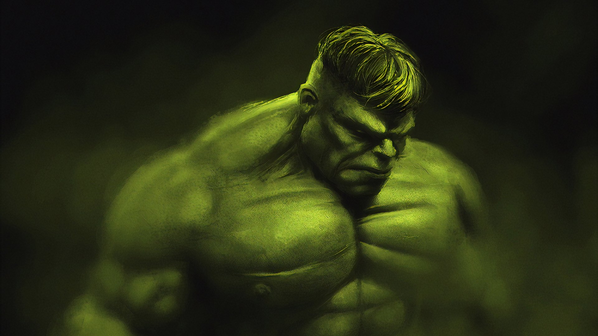 Emerald Fury: Hulk 2K Comic Wallpaper | 2560x1440 | Wallpaper Abyss