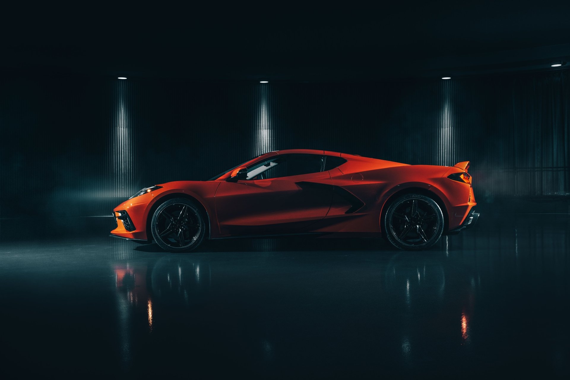 Download supercar orange car car chevrolet chevrolet corvette vehicle