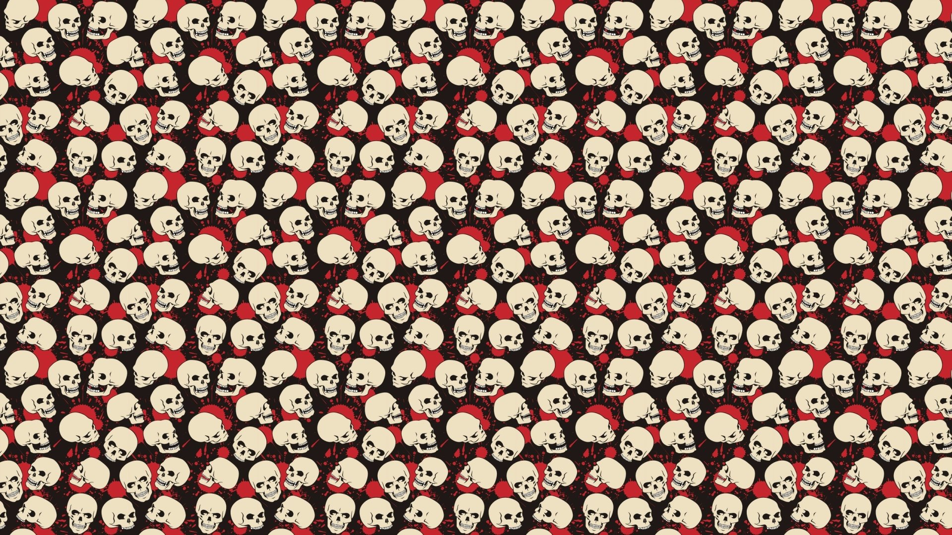 Download Pattern Dark Skull HD Wallpaper