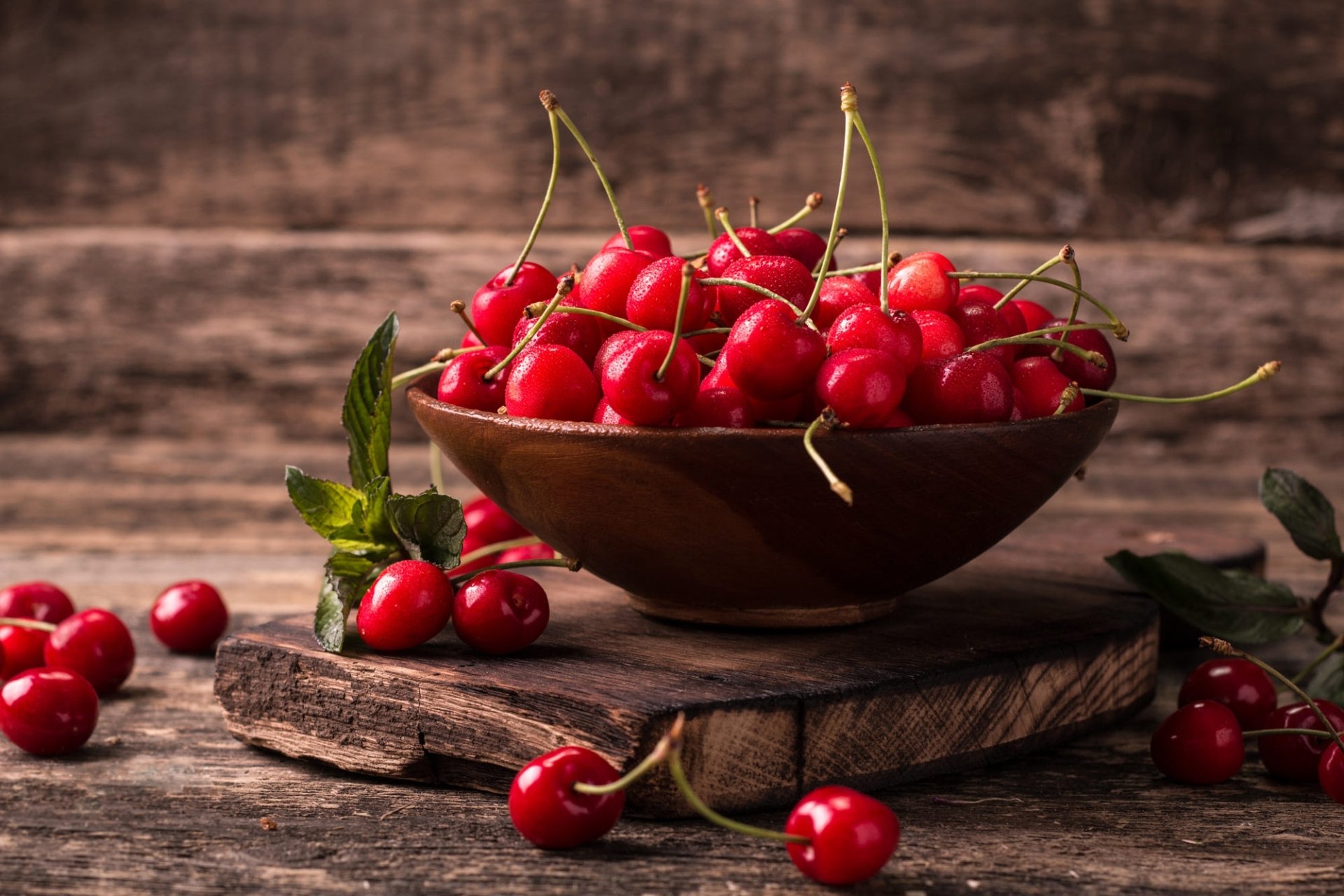 Download Still Life Fruit Food Cherry HD Wallpaper