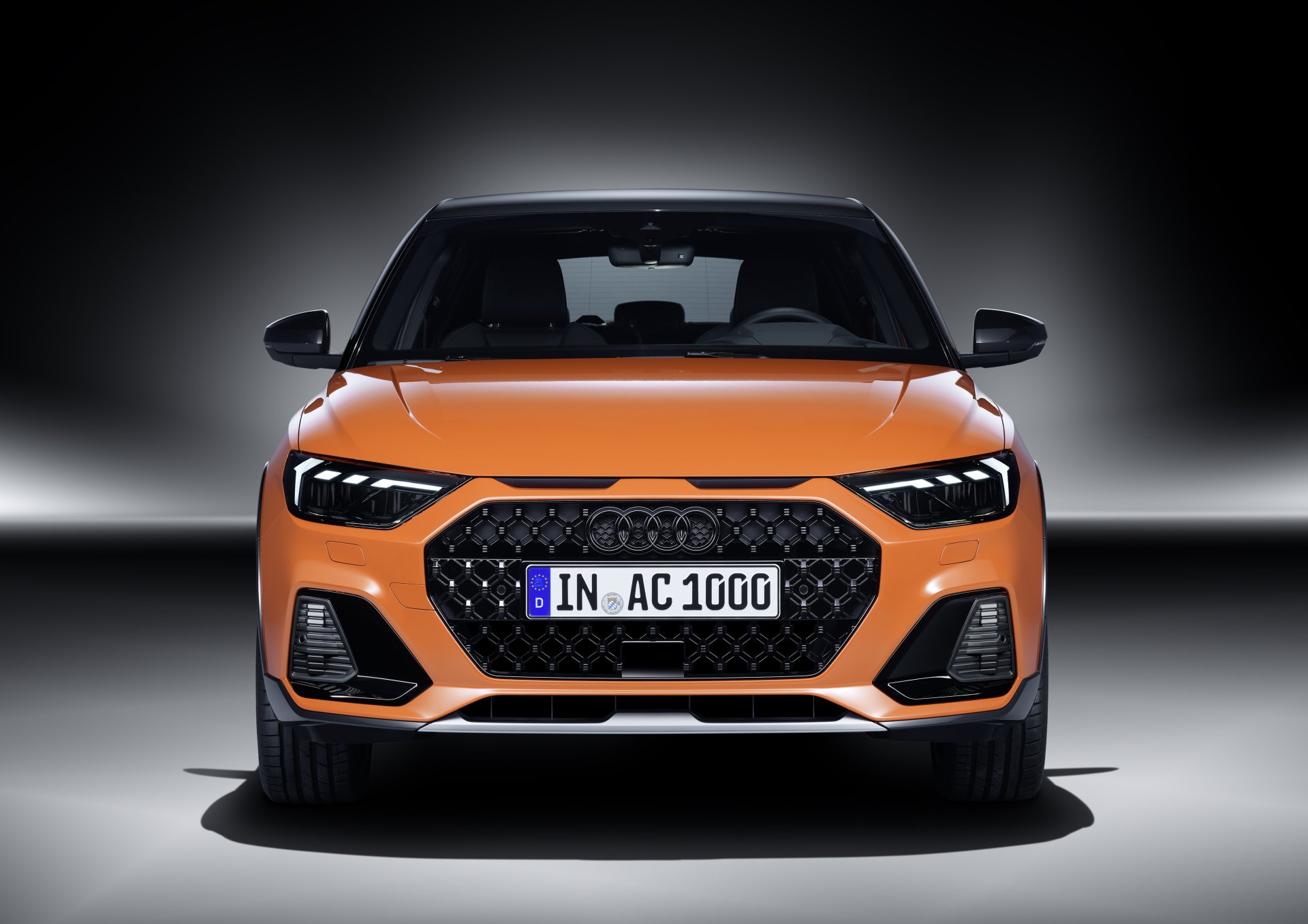 Download Compact Car Orange Car Car Audi Vehicle Audi A1 4k Ultra HD Wallpaper