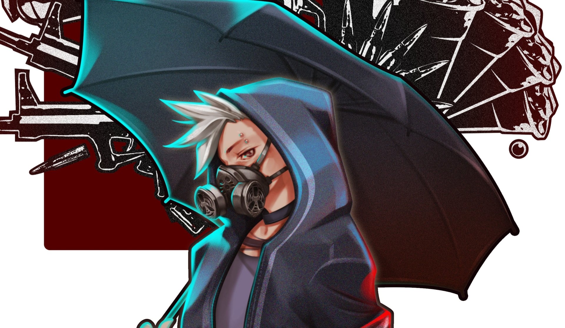 Download Brown Eyes Grey Hair Anime Original HD Wallpaper