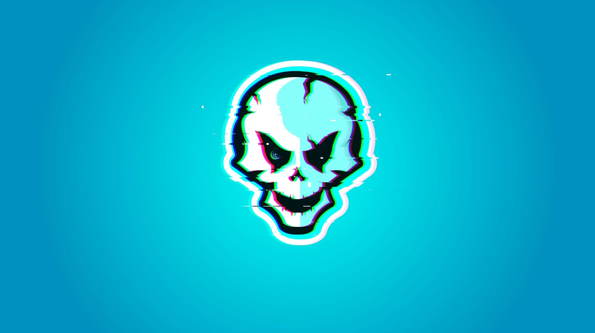 GlitchY SkulL by Z-kinG