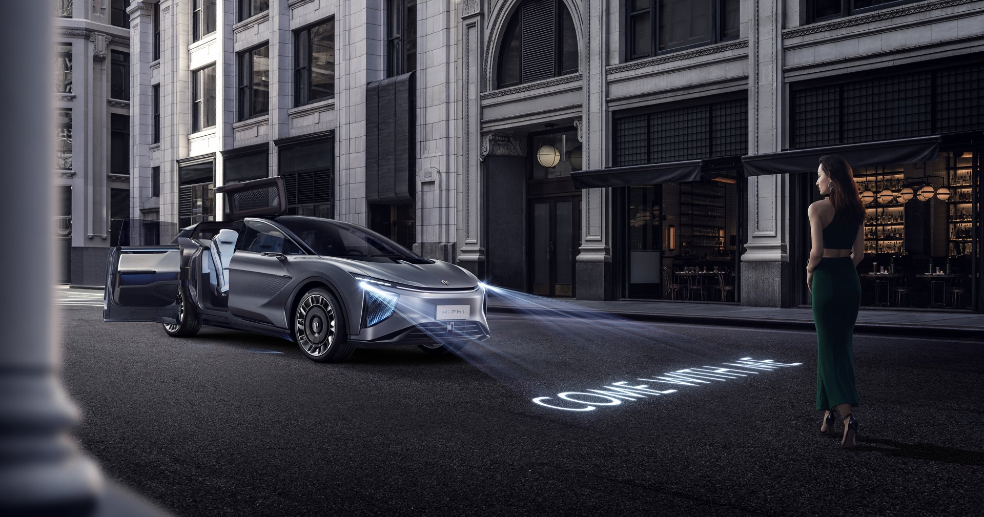 Download Electric Car SUV Human Horizons Vehicle Human Horizons HiPhi 1 HD Wallpaper