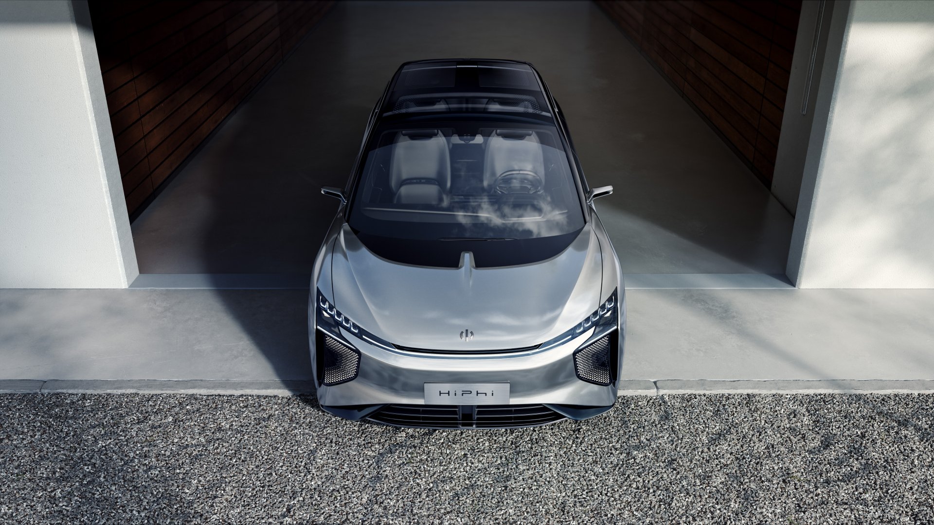 Download Electric Car SUV Human Horizons Vehicle Human Horizons HiPhi 1 8k Ultra HD Wallpaper