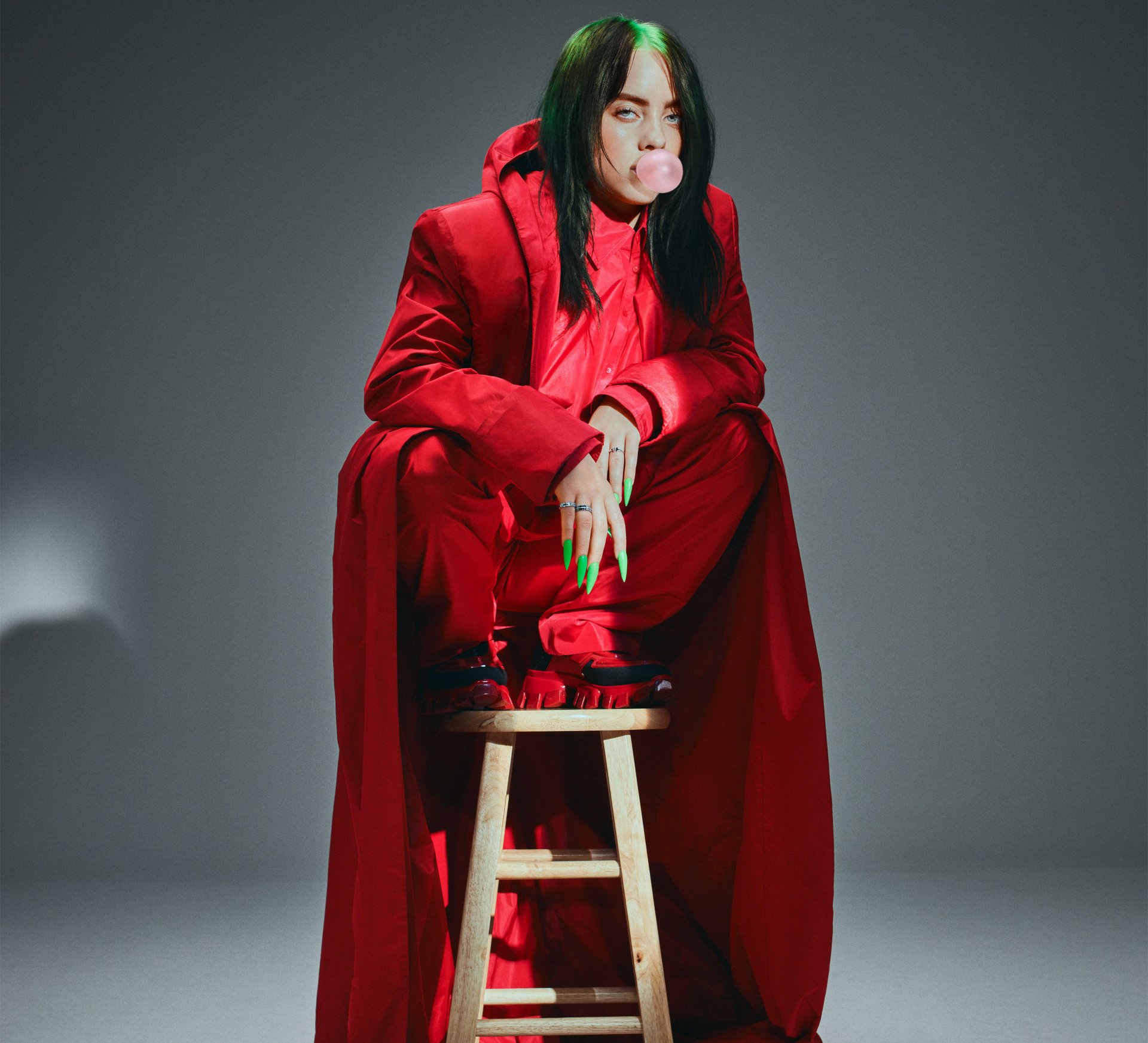 Download Bubble Gum Singer American Music Billie Eilish 4k Ultra HD Wallpaper by Yvan Fabing