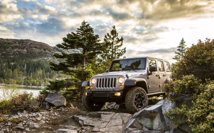 Jeep Wrangler Rubicon off-road SUV 4x4 silver car car Jeep vehicle Jeep Wrangler HD Desktop Wallpaper | Background Image
