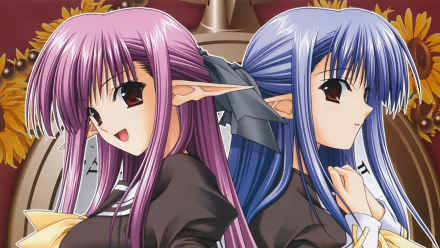 Lisianthus (Shuffle!) Nerine (Shuffle!) Anime Shuffle! HD Desktop Wallpaper | Background Image